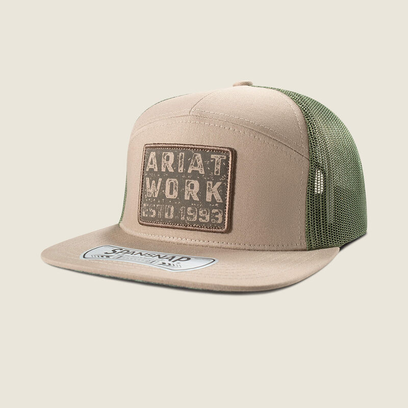 Ariat Work Brickyard Patch Snapback Cap - Tan - A290002108