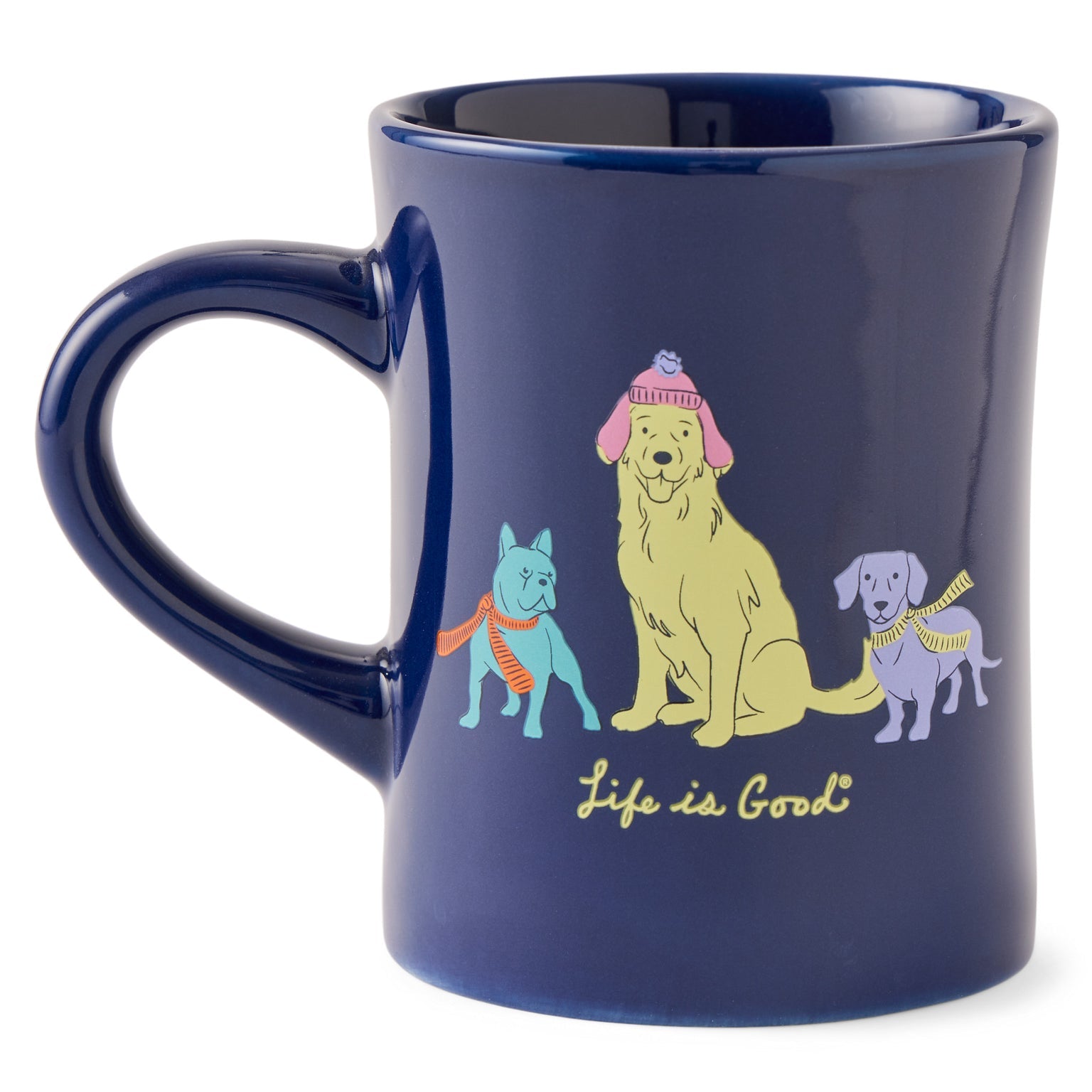 Adult Unisex Warm Winter Dogs Trio Diner Mug - 140539
