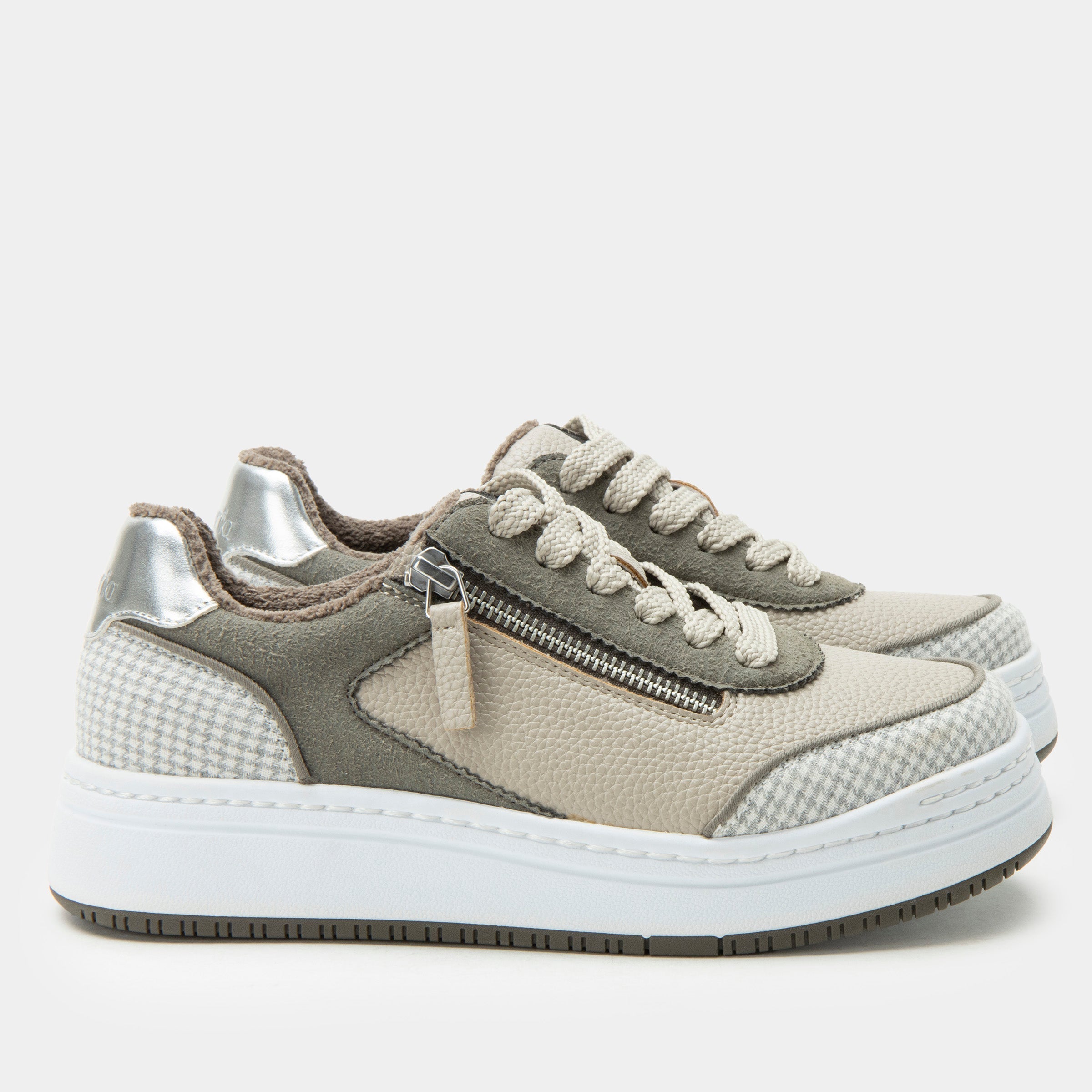 Averie Houndstooth Grey Shoe - AVE-8216