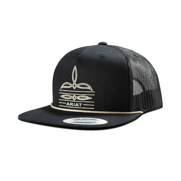 Ariat Bug Stitch Rope Hat - Black - A300092201