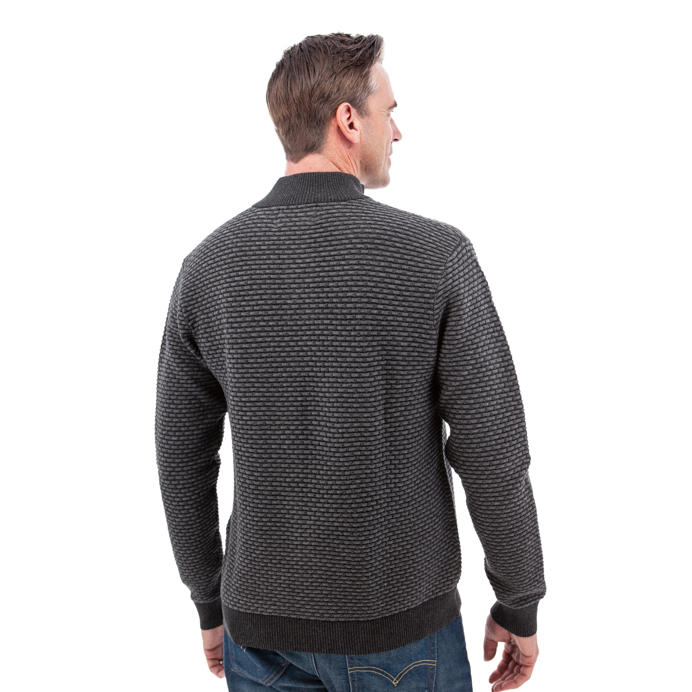 Cody Two Tone Textured Pullover - E068630