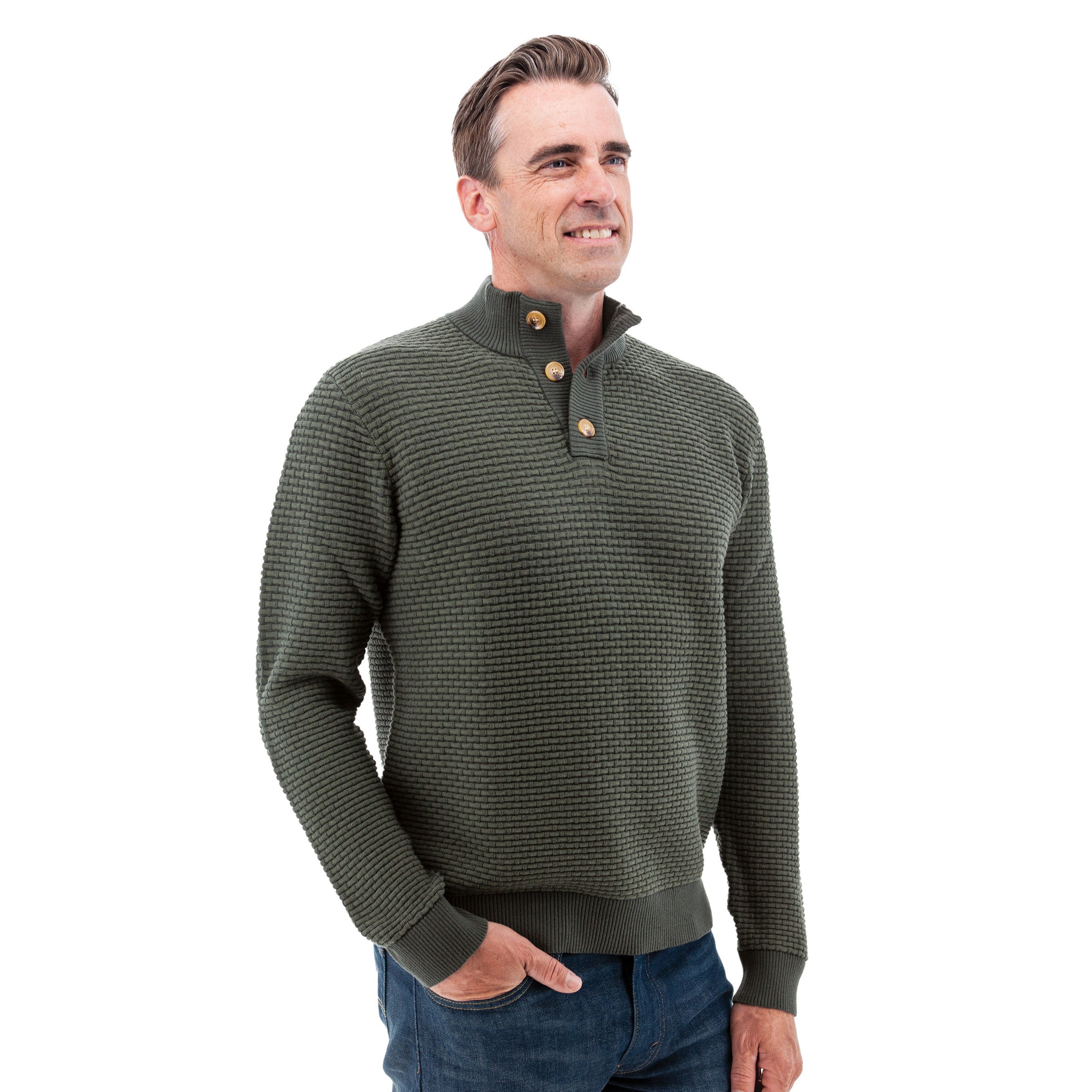Cody Two Tone Textured Pullover - E068630