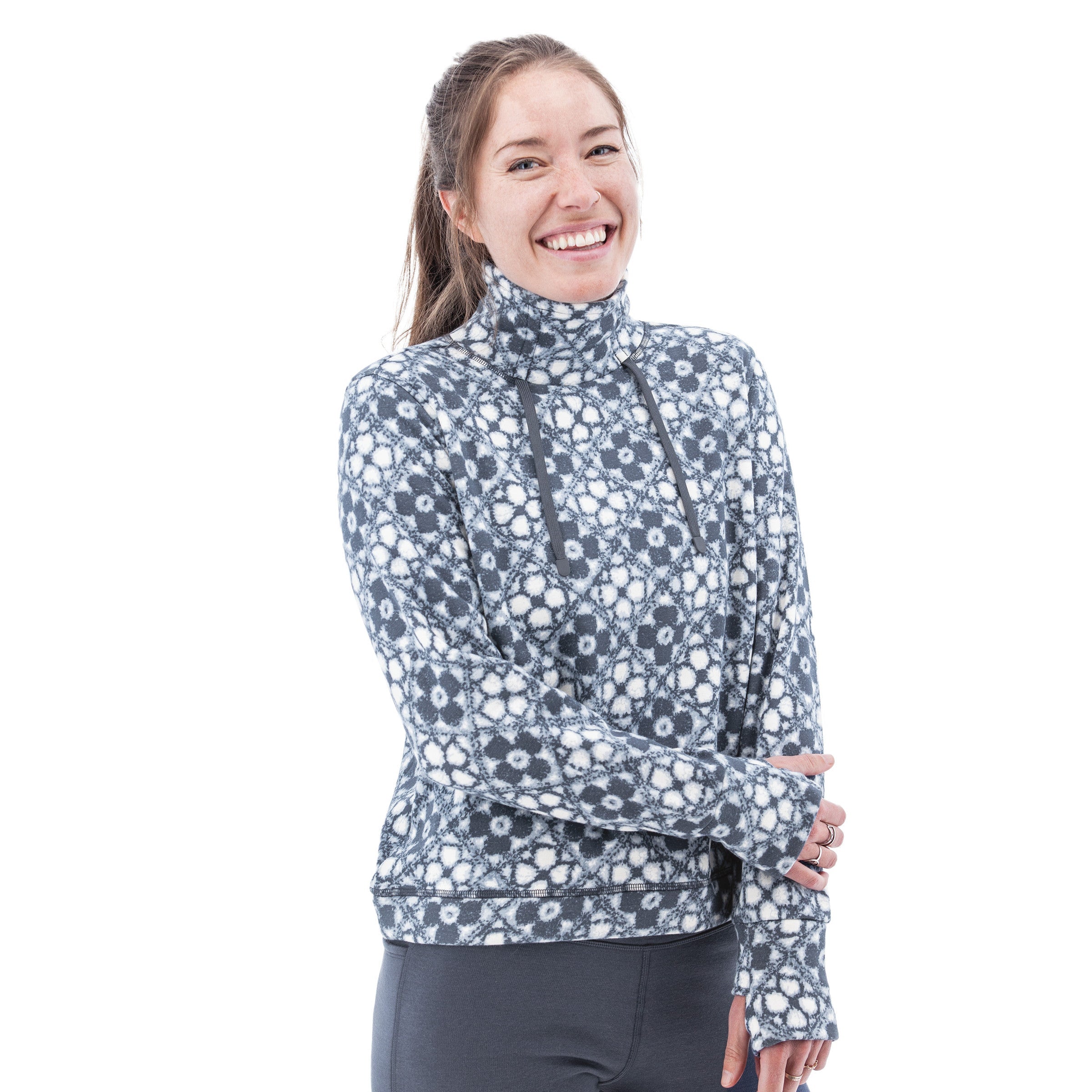 Dog-Walker Print Fleece Pullover - M107998CZ