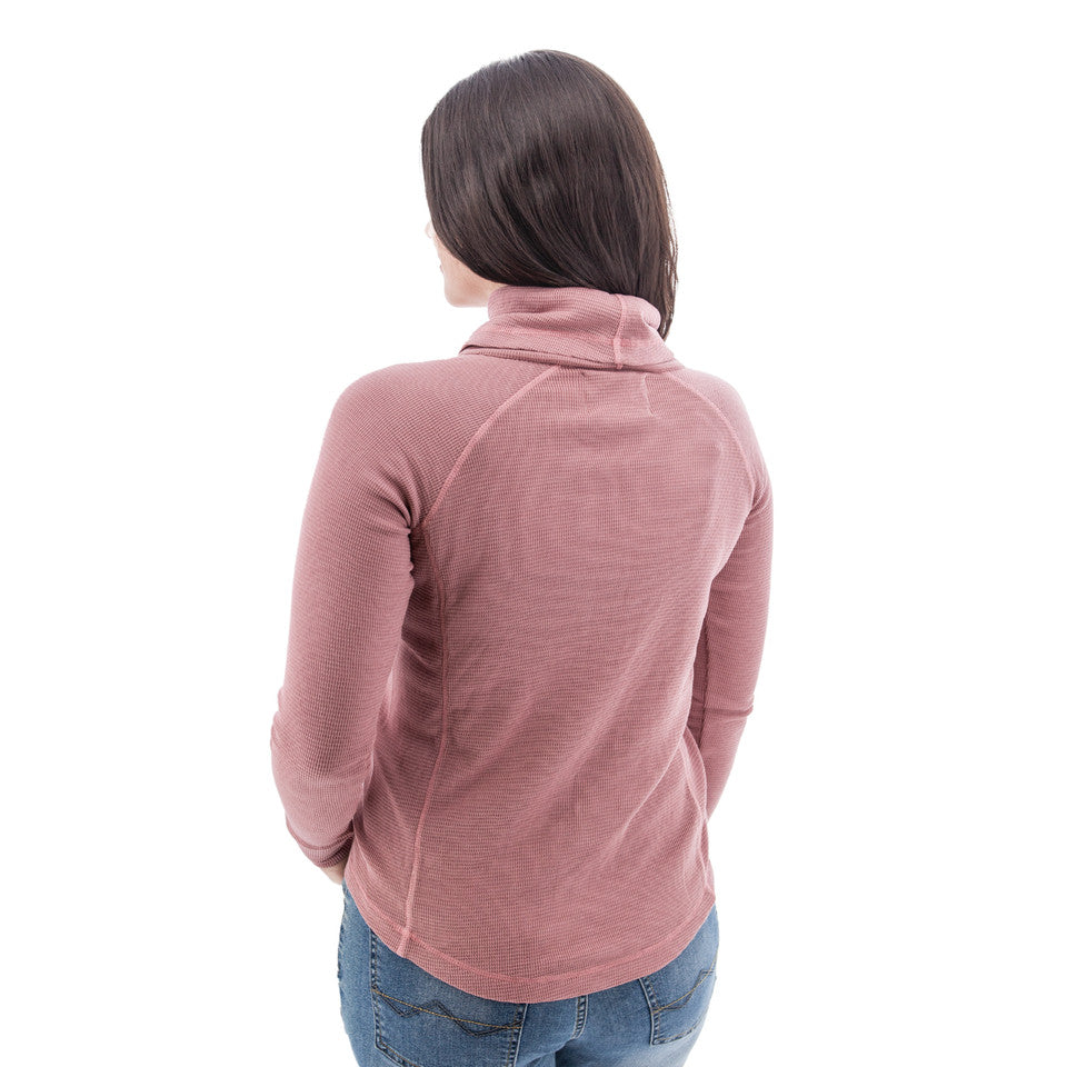Cyndi Waffle Knit Cowl Neck - M214291