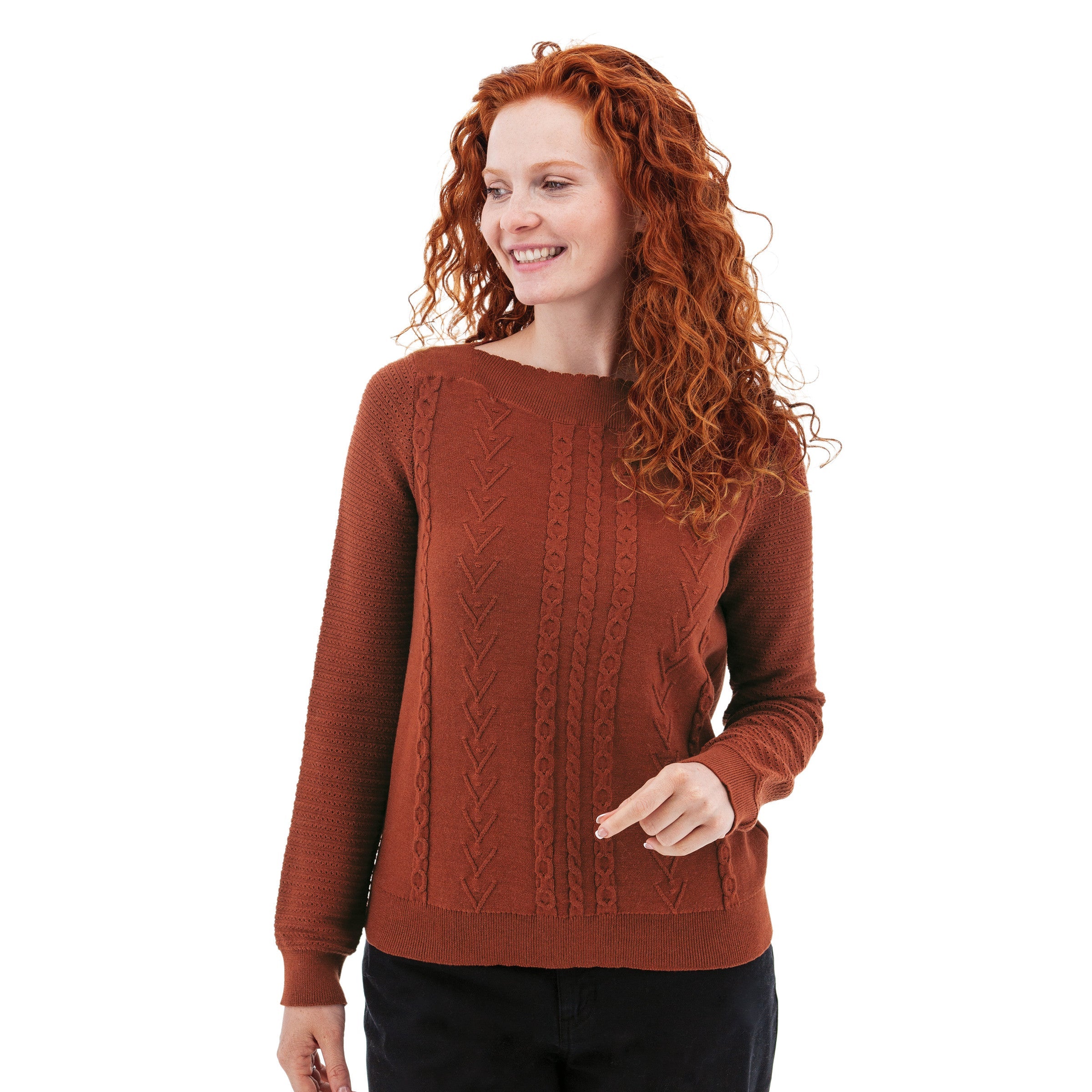 Twiggy Boat Neck Sweater - N533630