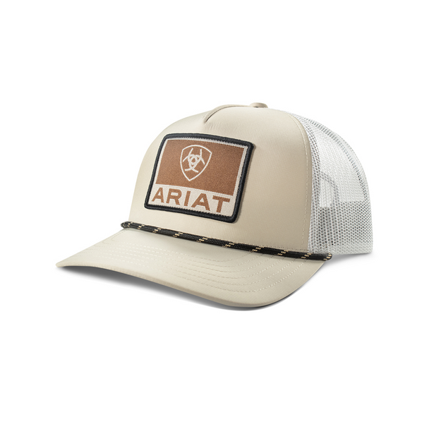 Ariat Square Patch Rope Hat - Tan - A300092508